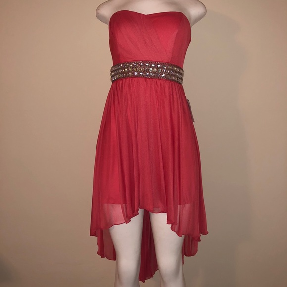 B Darlin Dresses & Skirts - coral strapless dress